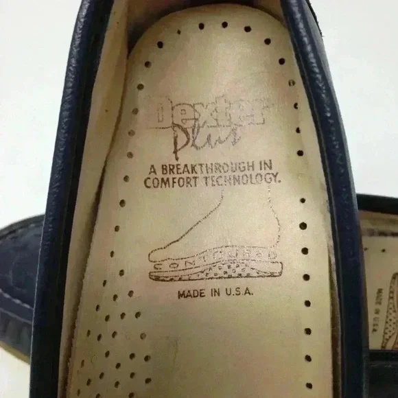 Dexter Plus Women 7.5 Blue Contoured Comfort Shoes - Picture 7 of 8